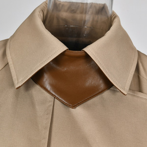 2024 temperamento Guangzhou <span class=keywords><strong>Trench</strong></span> lungo da <span class=keywords><strong>donna</strong></span> nuovo autunno con coulisse in vita opaca giacca irregolare - Product Image 5