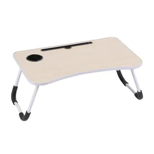 Wholesale price foldable light weight table fold up computer desk portable wooden table