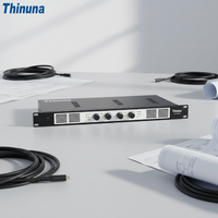 Amplificateur de puissance numérique réseau Thinuna IP-4600AP III SC 4 canaux avec deux ports Ethernet 600W 70V/100V pour système de sonorisation
