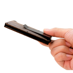Nuevo Tarjetero y Billetera Minimalista de Madera Real con Bloqueo RFID y Clip para Billetes para Almacenamiento de Tarjetas de Crédito - Product Image 6