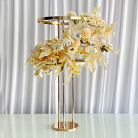 Nouveau support de fleurs en fer détachable, style fête festive, pour mariage, centre de table, décoration de table, présentoir (100/118cm)