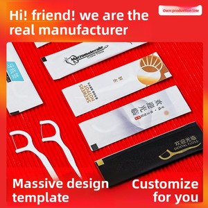 Logo tùy chỉnh đóng gói riêng lẻ chỉ nha khoa phẳng chỉ nha khoa cho khách sạn nhà hàng sử dụng thương mại - Product Image 4