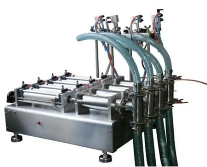 Compra directa de china de alta-velocidad práctica 4 cabezas máquina de llenado de líquido
