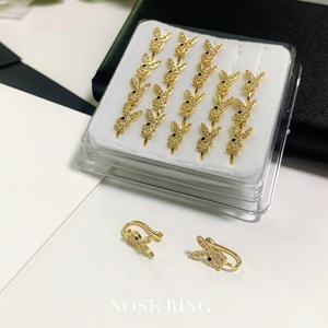 Charme de personnalité sans piercing cuivre incrusté de zircon pince-nez en forme de U faux anneau de nez ongle de nez femme sans piercing bijoux - Product Image 5