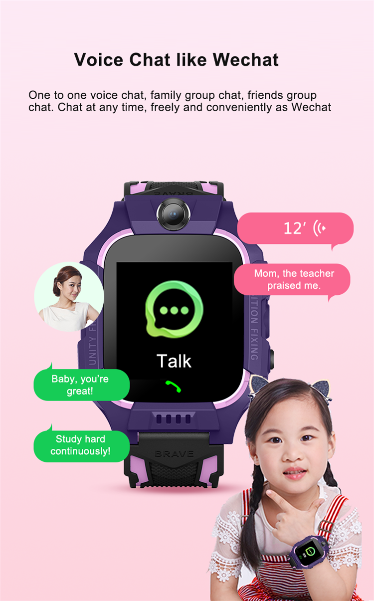 Kids Phone SIM BT Call Smart Watch Two Way Call IP67 Waterproof