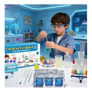 Juguete Científico STEM Avanzado para Niños, Experimentos de Química Educativos, Aprendizaje Práctico, Diversión, Caja de Laboratorio de Reacciones Segura - Product Image 3