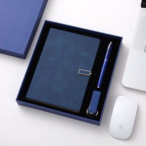 Agenda Personalizada A5, Cuaderno de Notas para Regalo, Set de Regalo Empresarial, Libreta de Cuero Suave Simple para Oficina con Bolígrafo y Tarjetero - Product Image 3