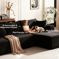 Canapé compact moderne en tissu, fauteuil compressé sous vide, canapé en éponge sans cadre pour salon, mobilier de maison