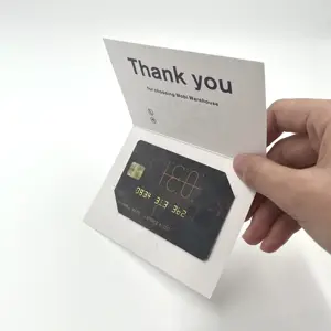 LLavero de hotel personalizado RFID, tarjetero de papel de identificación, tamaño de tarjeta de crédito con logotipo
