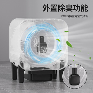 Caja de arena automática para gatos OEM, de forma cuadrada, autolimpiable, con diseño cerrado y purificación de aire. - Product Image 2