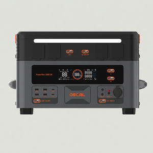 สถานีไฟฟ้าพกพา Oscal PowerMax 2400SE 2400W 2016Wh แบตเตอรี่ LiFePO4 อินเวอร์เตอร์ Pure Sine Wave ช่องเสียบ Type C USB ระบบพลังงานแสงอาทิตย์ - Product Image 1