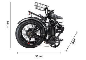 Original de fábrica KF6 Fat Tire bicicleta eléctrica plegable 20 pulgadas 500W Motor 13AH batería de litio para freno de disco <span class=keywords><strong>KETELES</strong></span> - Product Image 2