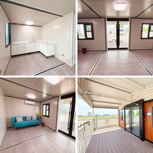<span class=keywords><strong>Maison</strong></span> préfabriquée Moducube en bois, conteneur extensible de 20 pieds, <span class=keywords><strong>maison</strong></span> pliable avec terrasse et toit - Product Image 2
