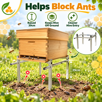 Support de ruche métallique toutes saisons pour extérieur, base de support de ruche, protection contre la pluie et la neige, équipement d'apiculture