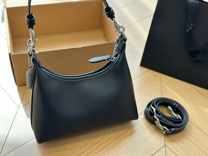Luxury brand design leather handbag with single strap, shoulder bag