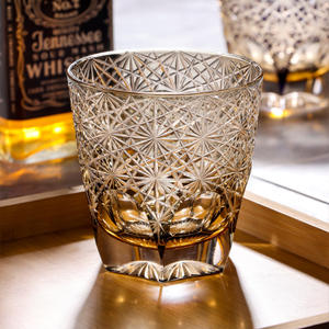 Verre à shot japonais Edo Cut Ko en cristal sans plomb, design créatif, pour la maison, pour whisky, jus, bière et autres boissons - Product Image 3