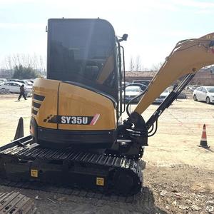 Prix d'usine – Mini-excavatrice sur chenilles SANY 35U d'occasion, pelle de construction de marque chinoise de 3-3,5 tonnes avec certificat CE/EPA à vendre - Product Image 1