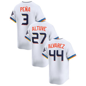 Venta al por mayor Jerseys Top Cosido Barato American Baseball Jersey 27 <span class=keywords><strong>Jose</strong></span> Altuve 44 Yordan <span class=keywords><strong>Alvarez</strong></span> 3 Jeremy Pena - Product Image 2
