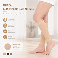 Manchons de compression graduée pour mollets, chaussettes de soutien médical pour soulager la fatigue et les gonflements des jambes, vente en gros, direct usine
