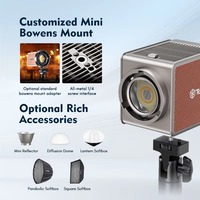 TOLIFO Portable PL-100RGB 100W RGB LED COB Éclairage de studio continu Mini Bowens Rechargeable Lumière vidéo photographique 0 Vendu