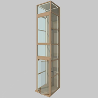 Structure de guidage personnalisée en alliage d'aluminium pour plateforme élévatrice résidentielle, accessoires de cadre de cabine d'ascenseur pour villa