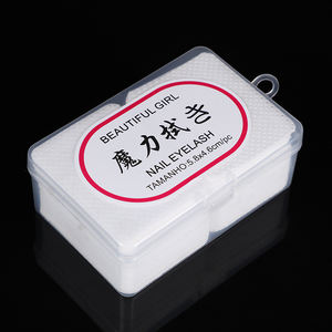 Lingettes en coton non pelucheuses pour dissolvant de <span class=keywords><strong>vernis</strong></span> à ongles avec logo privé personnalisé - Product Image 2