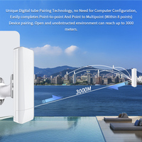 Venta Caliente 450Mbps puente inalámbrico de largo alcance red exterior POE fuente de alimentación enrutador AP inalámbrico WiFi Punto de Acceso GSM