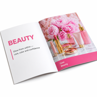 Brochure, catalogue et dépliant personnalisés en papier kraft couché avec impression offset et gaufrage, service d'entreprise économique du Jiangsu