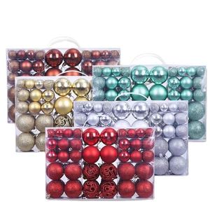 Wholesale Handmade High Quality Custom <b>Christmas</b> Plastic Baubles 100 Pcs 3-6cm Waterproof Lighted Ball Gift <b>Box</b> Tree Ornaments - Product Image 1