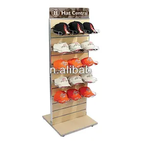 Custom Vrijstaande Hoed Trade Show Display Metalen Opknoping Baseball Cap Display Rack Stand