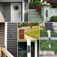 Plat Nomor Logam Aluminium Terukir Khusus, Tanda Nama Alamat Luar Ruangan Tahan Air yang Dipersonalisasi
