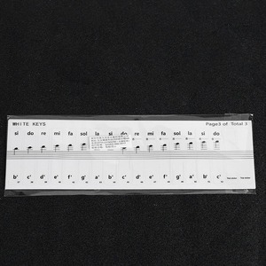 Autocollants transparents pour touches de piano, avec notes de musique, pour 88, 61, 54 touches, aide à l'apprentissage - Product Image 2