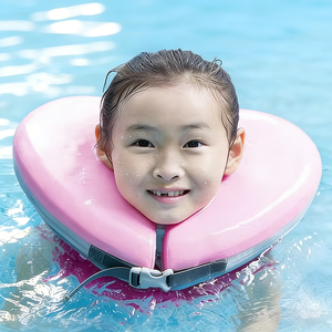 حلقة عائمة للرقبة من مادة EPE غير قابلة للنفخ، محمولة ومضادة للانقلاب، مع مشبك آمن، أداة مساعدة للسباحة للأطفال والمراهقين والبالغين - Product Image 1