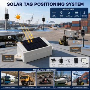Manufacturer Solar 2.4GHz 100mW RFID Tag 300m IP67 Self-Charging Never Replace Battery for Bus Vehicle Outdoor Tracking - Product Image 3