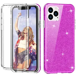 เคสโทรศัพท์กันกระแทกใหม่,สำหรับ iPhone 11 Pro TPU + TPE ยางกันกระแทกฝาหลังโทรศัพท์มือถือสำหรับ IPhone13 14เคสใส