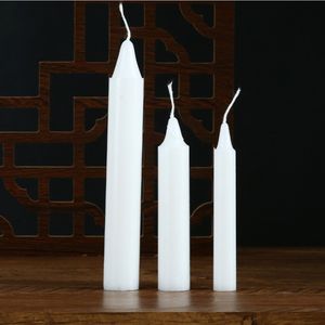 Romantik dumansız kırmızı ve beyaz acil mumlar uzun kutup günlük kullanım hane ve düğünler için parafin balmumu aydınlatma - Product Image 5