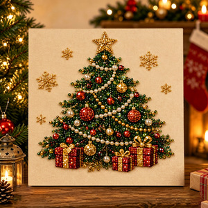 Decorazione Natalizia Pafu: Babbo <span class=keywords><strong>Natale</strong></span>, Renna, Albero, Ghirlanda, Calza, Strass di Cristallo, Arte con Diamanti per <span class=keywords><strong>Natale</strong></span> - Product Image 4