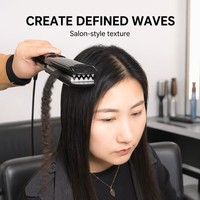 Fer à lisser professionnel en titane pour salon de coiffure, fer à onduler et à friser, vente en gros d'usine
