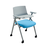 Chaise de formation scolaire empilable de haute qualité chaises de formation pliables de conférence en maille de bureau avec tablette d'écriture