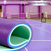 HANLI 4,5mm Gem-Textur Basketballplatz PVC-Bodenbelag, Hochbelastbar und Feuerhemmend