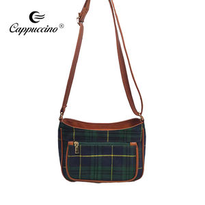 حقائب يد فاخرة ، حقيبة ترتان للمصمم الصغير مع 3 جيوب بسحاب - Product Image 3