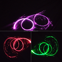 Tongkat Cahaya LED Serat Optik Aluminium Ramah Lingkungan Warna-warni untuk Pesta Dansa, Mainan Rave, Berperingkat IP33, 2700K Putih Hangat untuk Natal Baru