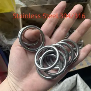SS304/316 Beutel O-Ring Schweißen Nahtloser Metall-O-Ring Geschweißter runder Edelstahl ring