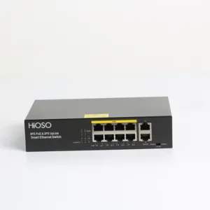 10 Poort 10/100Mbps Rj45 Ethernet Switch Poe 8 Poe Poorten 12V 24V 48V Niet-Standaard Passieve Poe