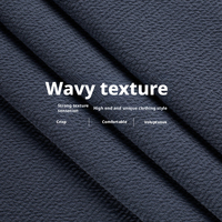Tissu Organza Texturé Extensible 380GSM Polyester Spandex Tricoté Double Face