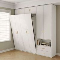 Lit mural sur mesure avec armoire intégrée, lit Murphy, placard intégré, tiroirs de rangement, lit mural moderne pour économiser de l'espace dans la chambre