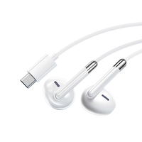 Écouteurs filaires intra-auriculaires de type C Interface de basses lourdes Écouteurs de jeu de stock pour téléphones mobiles Écouteurs filaires de musique