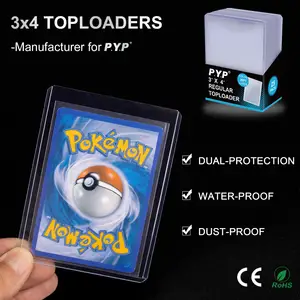 Toploader Ultra Clear trasparente Top Loader 3x4 Pro per Trading Baseball Sports Tcg Card Holder Protector Toploaders 35pt