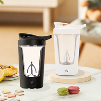 Mug électrique portable à agitation automatique, rechargeable par USB, tasse à mélange magnétique automatique, bouteille shaker de qualité alimentaire avec couvercle pour le sport