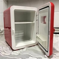 Kulkas Mobil & Rumah 4L, Mini Pendingin/Pemanas Termoelektrik, Ringkas, Cocok untuk Asrama, Daya AC/USB, Bahan PP